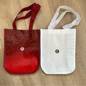 Lululemon small shopping bags (lot of 2)